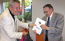 Stifterfest 2012 (Bild: Urkunde für Familie Hohnhäuser )