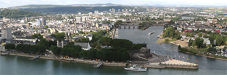 Ausflug nach Koblenz (Bild: Blick von der Festung)