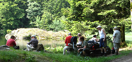 Vogesen 2010 (Bild: Rast am Rosenweiher)