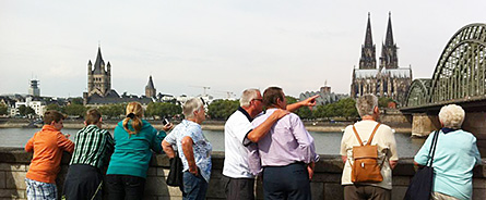 Ausflug nach Köln (Bild: Fotostopp mit Domblick)